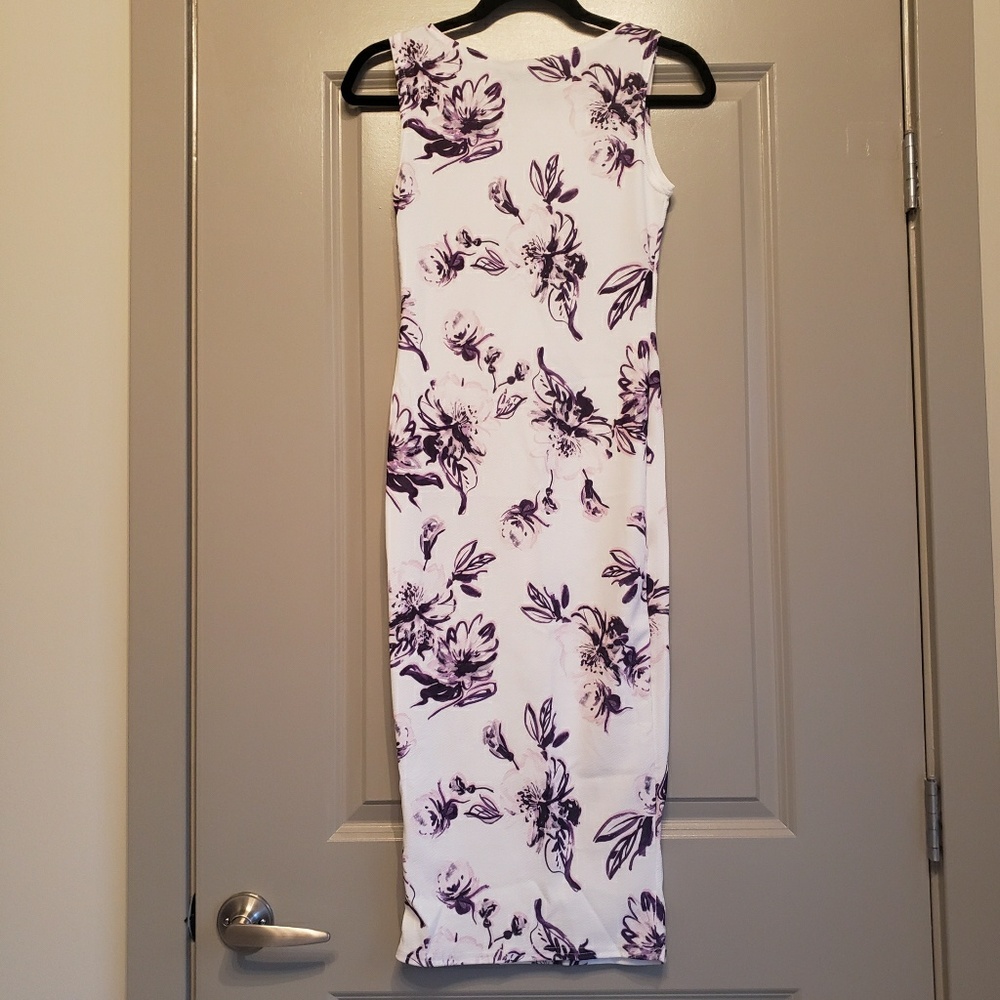 ASOS Floral Sleeveless Midi Bodycon Dress - Picture 5 of 7